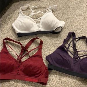 bundle of 3 victoria’s secret strappy sports bras